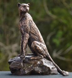 Cheetah Sitting  - Maquette