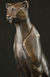 Sitting Cheetah Abstract - Maquette