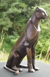 Sitting Cheetah Abstract - Maquette