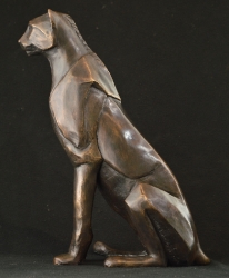 Sitting Cheetah Abstract - Maquette