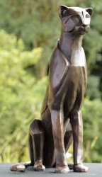 Sitting Cheetah Abstract - Maquette