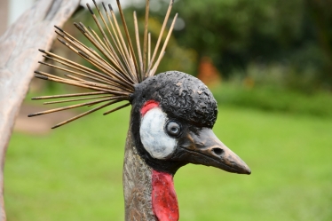 Dance - Crowned crane pair - life-sized