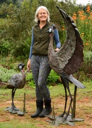 Dance - Crowned Crane pair - Life-sized