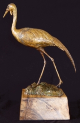 Wattled Crane maquette