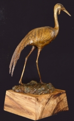 Wattled Crane maquette