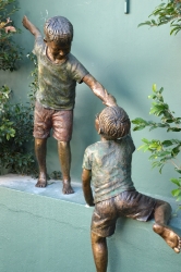 Helping hands - Boys climbing