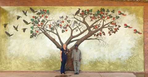 Thembelihle Primary School Relief Tree Mural