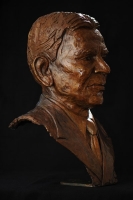 Bronze portrait bust of the late Mr Reddy