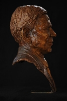 Bronze portrait bust of the late Mr Reddy