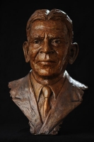 Bronze portrait bust of the late Mr Reddy