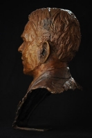 Bronze portrait bust of the late Mr Reddy