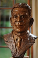 Bronze portrait bust of the late Mr Reddy