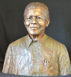 Portrait Bust of Nelson Mandela