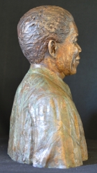 Portrait Bust of Nelson Mandela