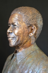 Portrait Bust of Nelson Mandela