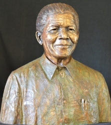 Portrait Bust of Nelson Mandela