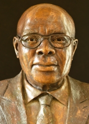 Portrait bust of the Late Dr B. J. Thusi Founder of Matatiele Private Hospital