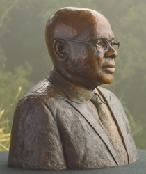 Portrait bust of the Late Dr B. J. Thusi Founder of Matatiele Private Hospital