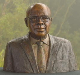 Portrait bust of the Late Dr B. J. Thusi Founder of Matatiele Private Hospital