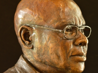 Portrait bust of the Late Dr B. J. Thusi Founder of Matatiele Private Hospital