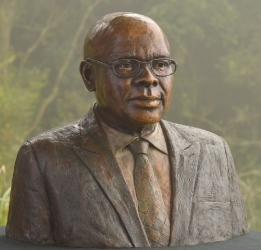 Portrait bust of the Late Dr B. J. Thusi Founder of Matatiele Private Hospital