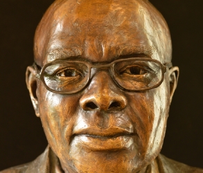 Portrait bust of the Late Dr B. J. Thusi Founder of Matatiele Private Hospital