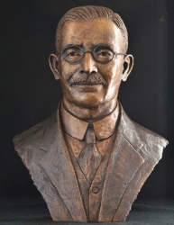 Portrait Bust of the late Harry Stubbs - - founder of Clifton boys school Durban