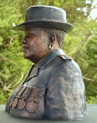 Portrait bust of the late Ms. Motsebe Francinah Tankie