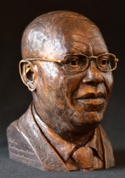 Portrait bust of Florentin Mangenda Mukoko