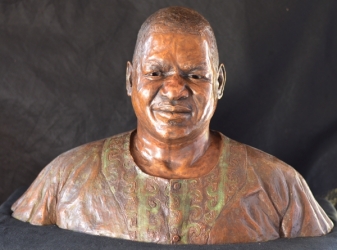 Portrait Bust of the late Prince Mphathi L Sithole