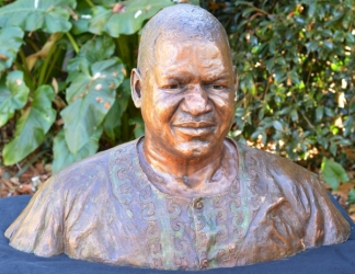 Portrait Bust of the late Prince Mphathi L Sithole