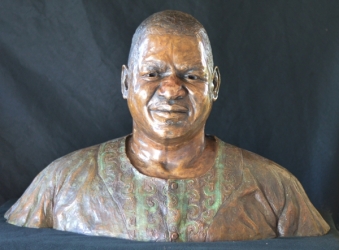 Portrait Bust of the late Prince Mphathi L Sithole