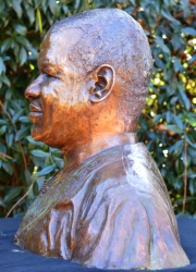 Portrait Bust of the late Prince Mphathi L Sithole