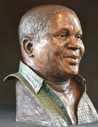 Portrait bust of the late Vusimuzi Theophilus Dube