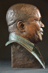 Portrait bust of the late Vusimuzi Theophilus Dube