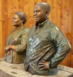 Portrait Busts of Mr and Mrs Shongwe