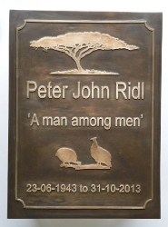 Man amongst Men Plaque