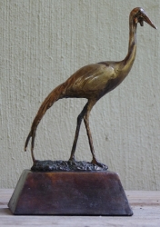 Wattled Crane Small Trophy