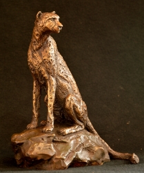 Cheetah Sitting  - Maquette