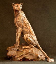 Cheetah Sitting  - Maquette