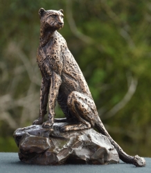 Cheetah Sitting  - Maquette