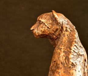 Cheetah Sitting  - Maquette