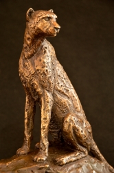 Cheetah Sitting  - Maquette