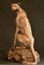 Cheetah Sitting  - Maquette