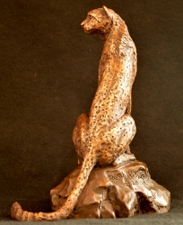 Cheetah Sitting  - Maquette