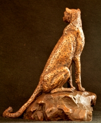Cheetah Sitting  - Maquette