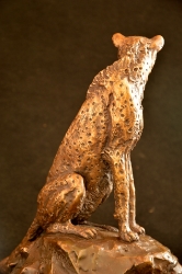 Cheetah Sitting  - Maquette