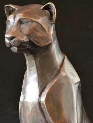Sitting Cheetah Abstract - Maquette