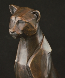 Sitting Cheetah Abstract - Maquette