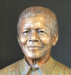 Portrait Bust of Nelson Mandela